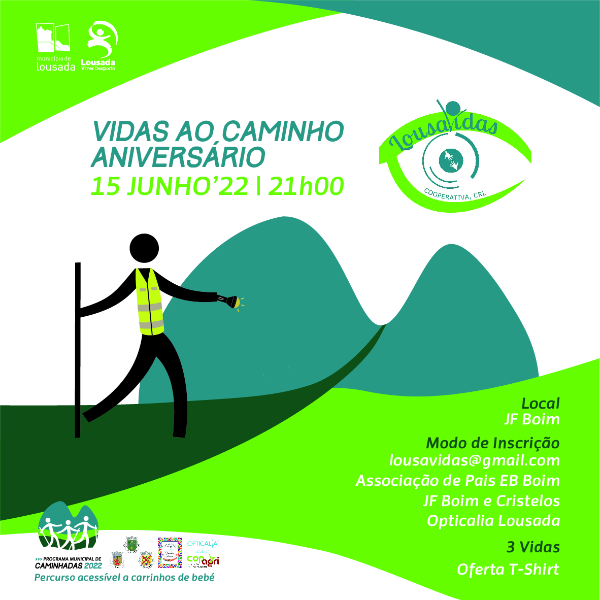 Caminhada dia 15 de junho